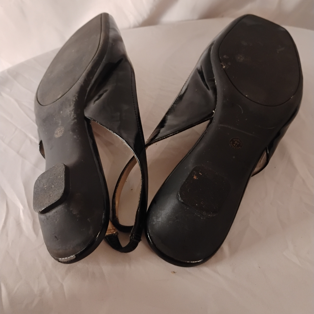 Liz Claiborne Patent Beaded Slingback Shoe - Picture 9 of 10